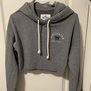 Hollister Crop Hoodie Size S